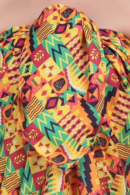 Pareo Estampado Afrocaribeño Rectangular Multiuso