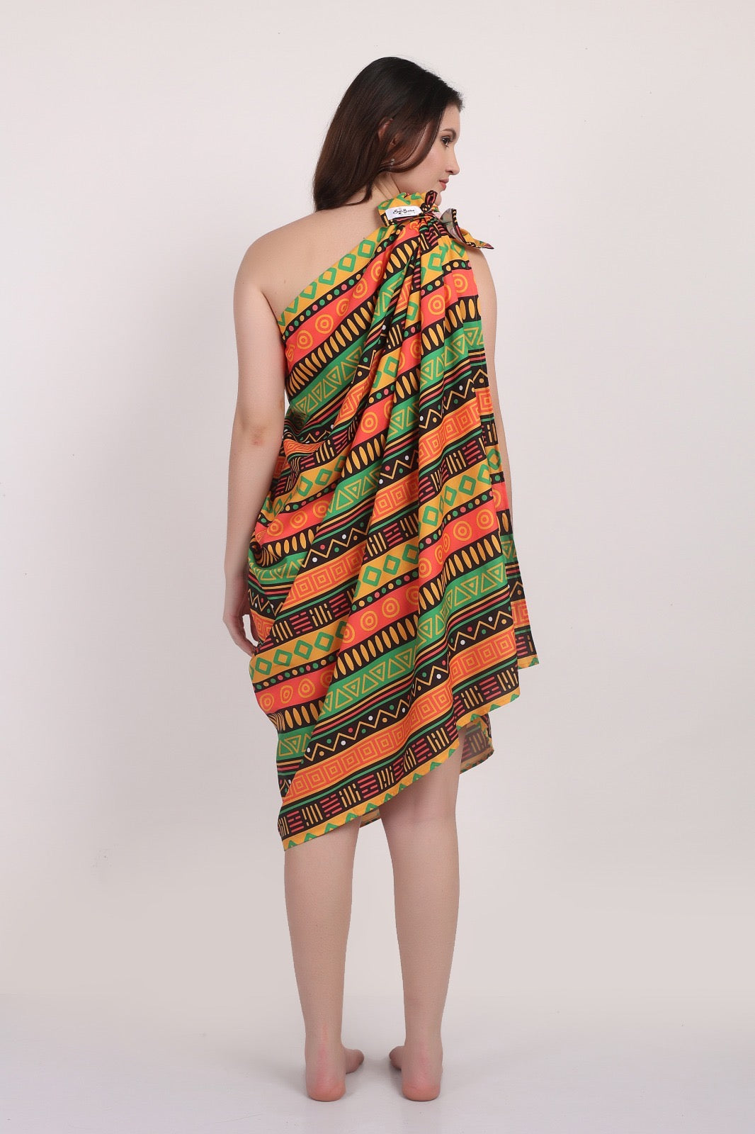 Pareo Estampado Afrocaribeño Rectangular Multiuso