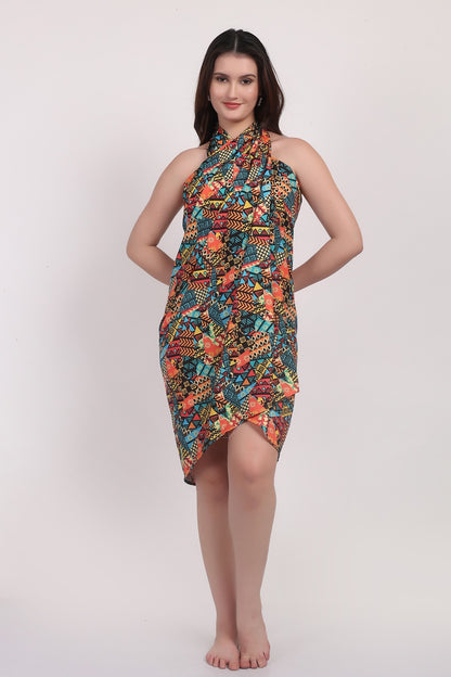 Pareo Estampado Afrocaribeño Rectangular Multiuso