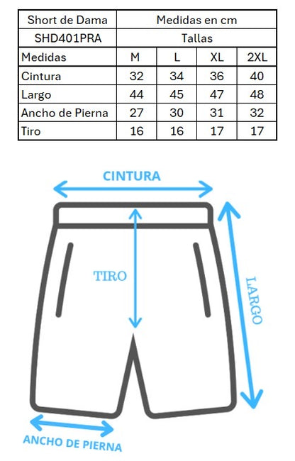 Short Afrocaribeño de Dama