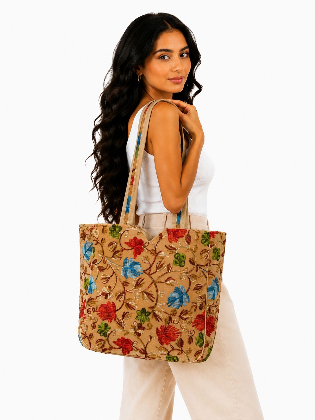 Bolso Bohemio Beige Floral
