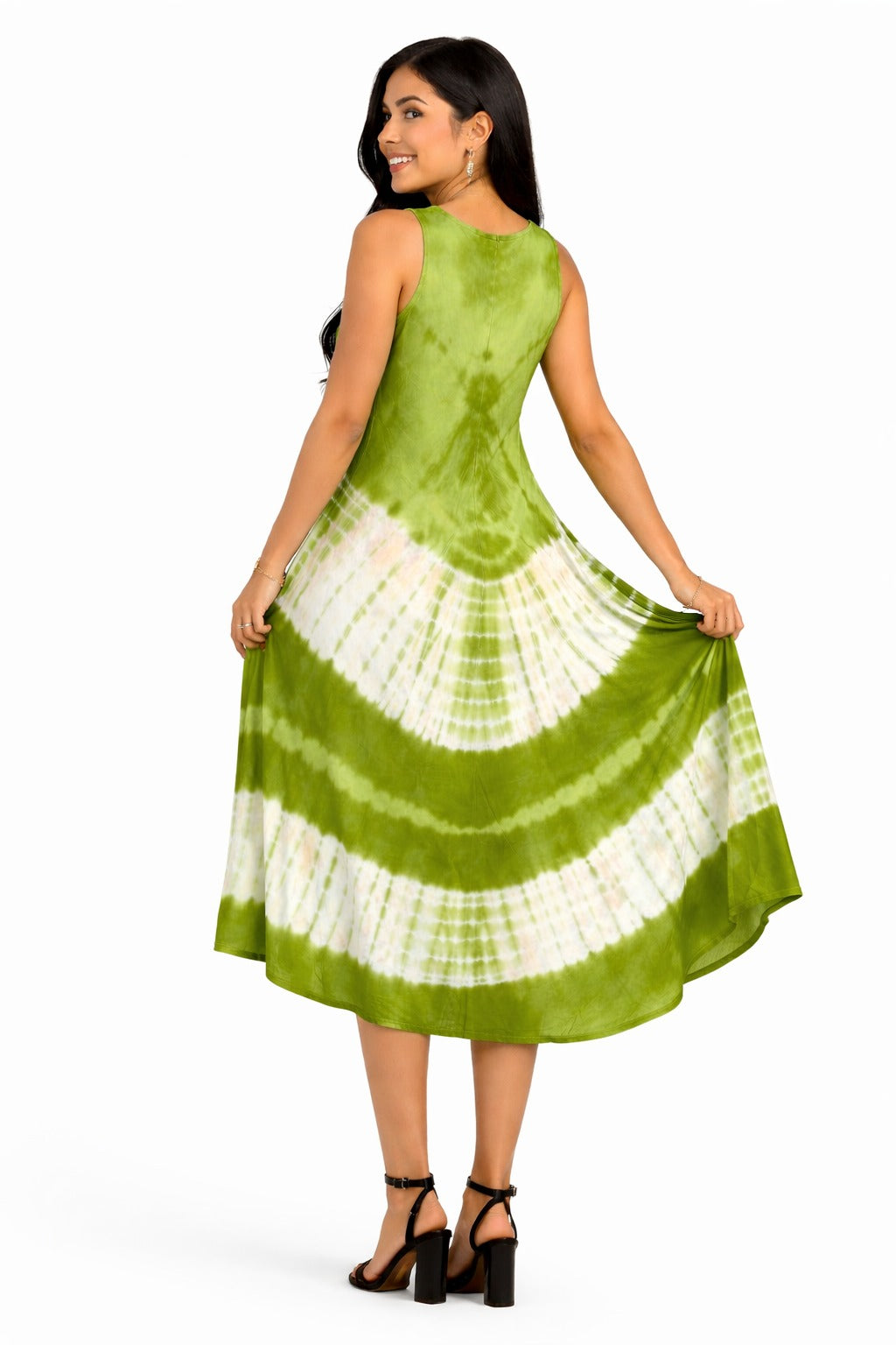 Vestido Zoya Verde Claro Estampado Floral Multicolor