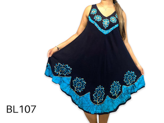 Vestido Estampado de Dama sin mangas