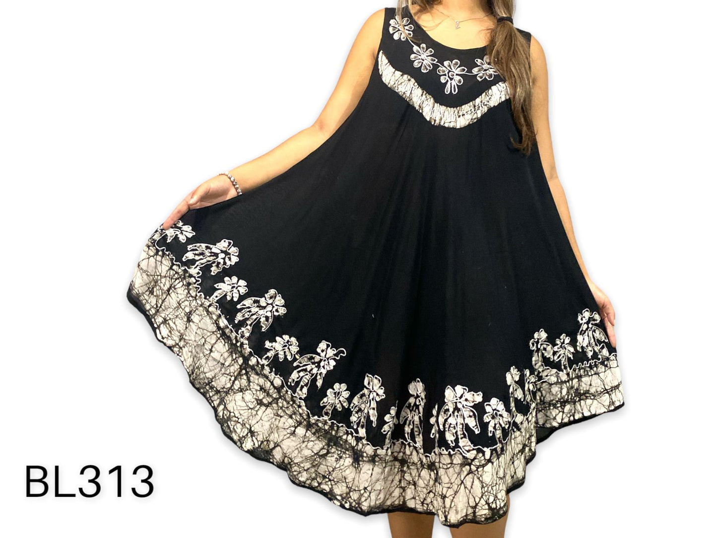Vestido Estampado de Dama sin mangas