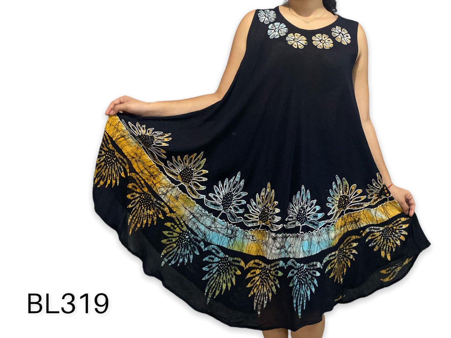 Vestido Estampado de Dama sin mangas