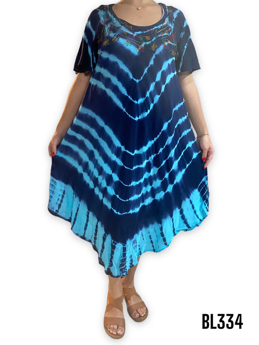 Vestido Estampado de Dama con mangas
