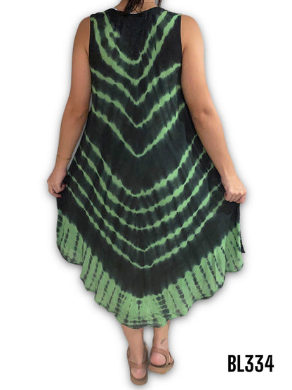 Vestido Estampado de Dama con mangas