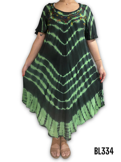 Vestido Estampado de Dama con mangas