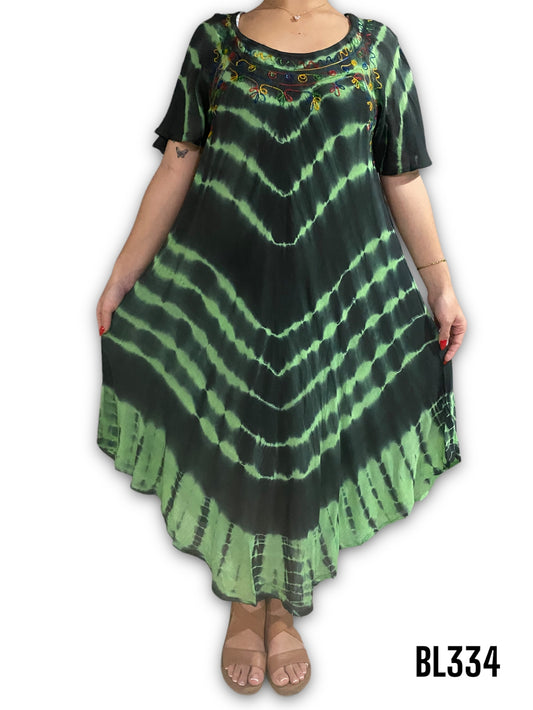 Vestido Estampado de Dama con mangas