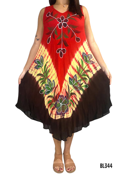 Bata de Dama Estampada sin mangas BL344