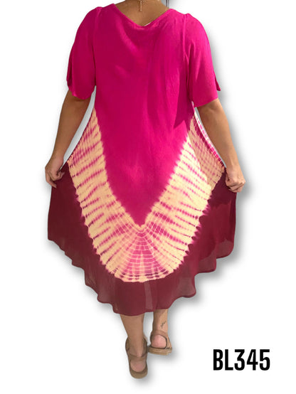 Vestido Estampado de Dama con mangas