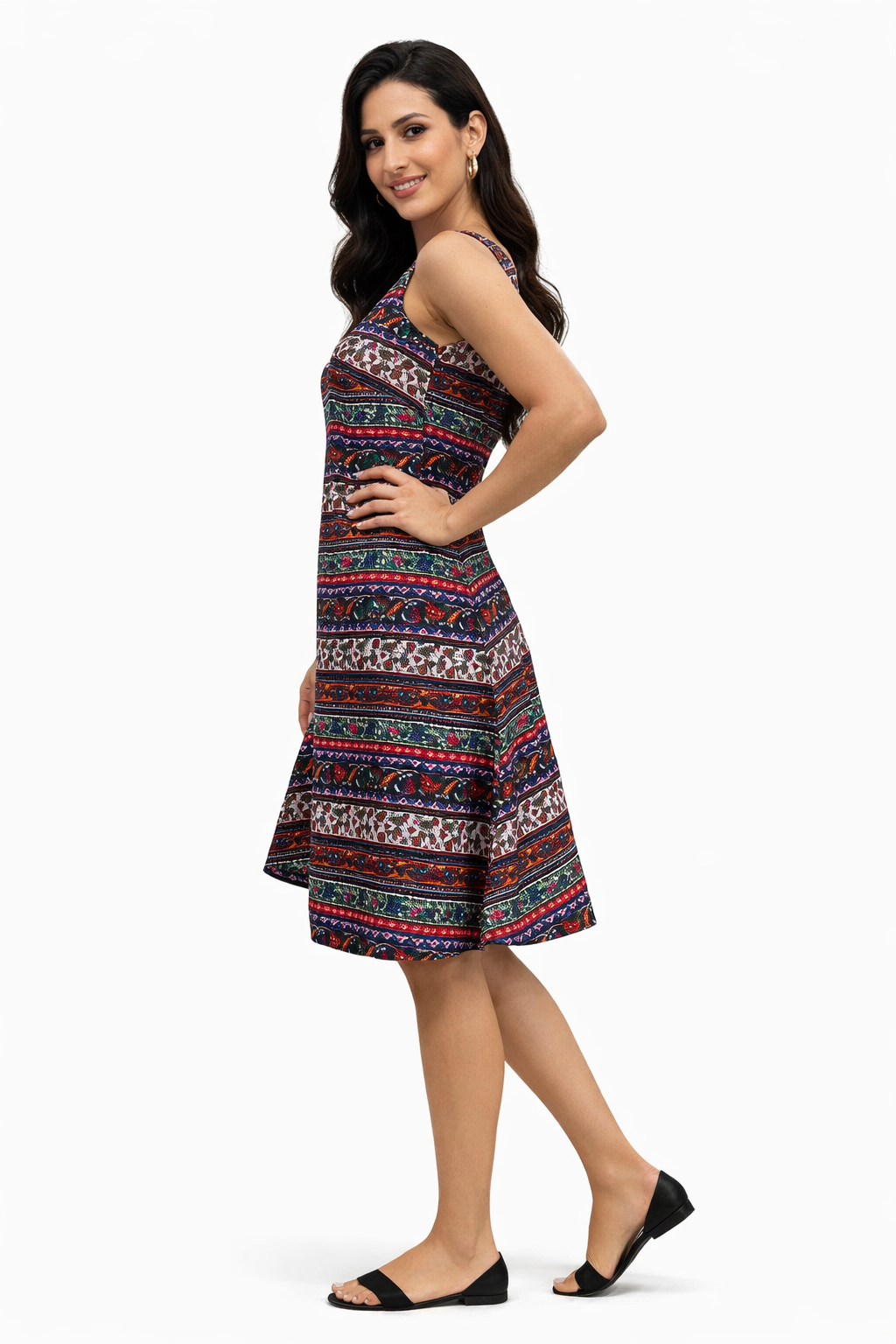 Women's Sleeveless Printed Dress