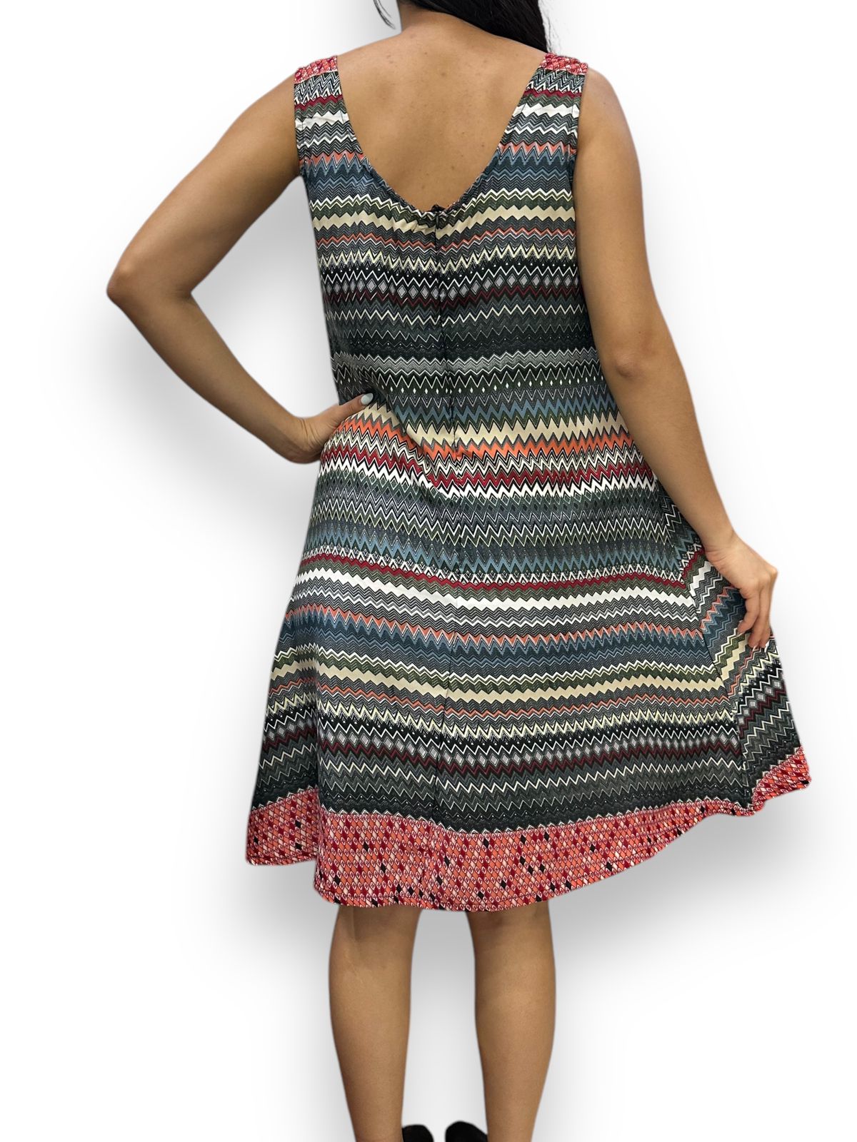 Vestido Estampado de Dama sin mangas