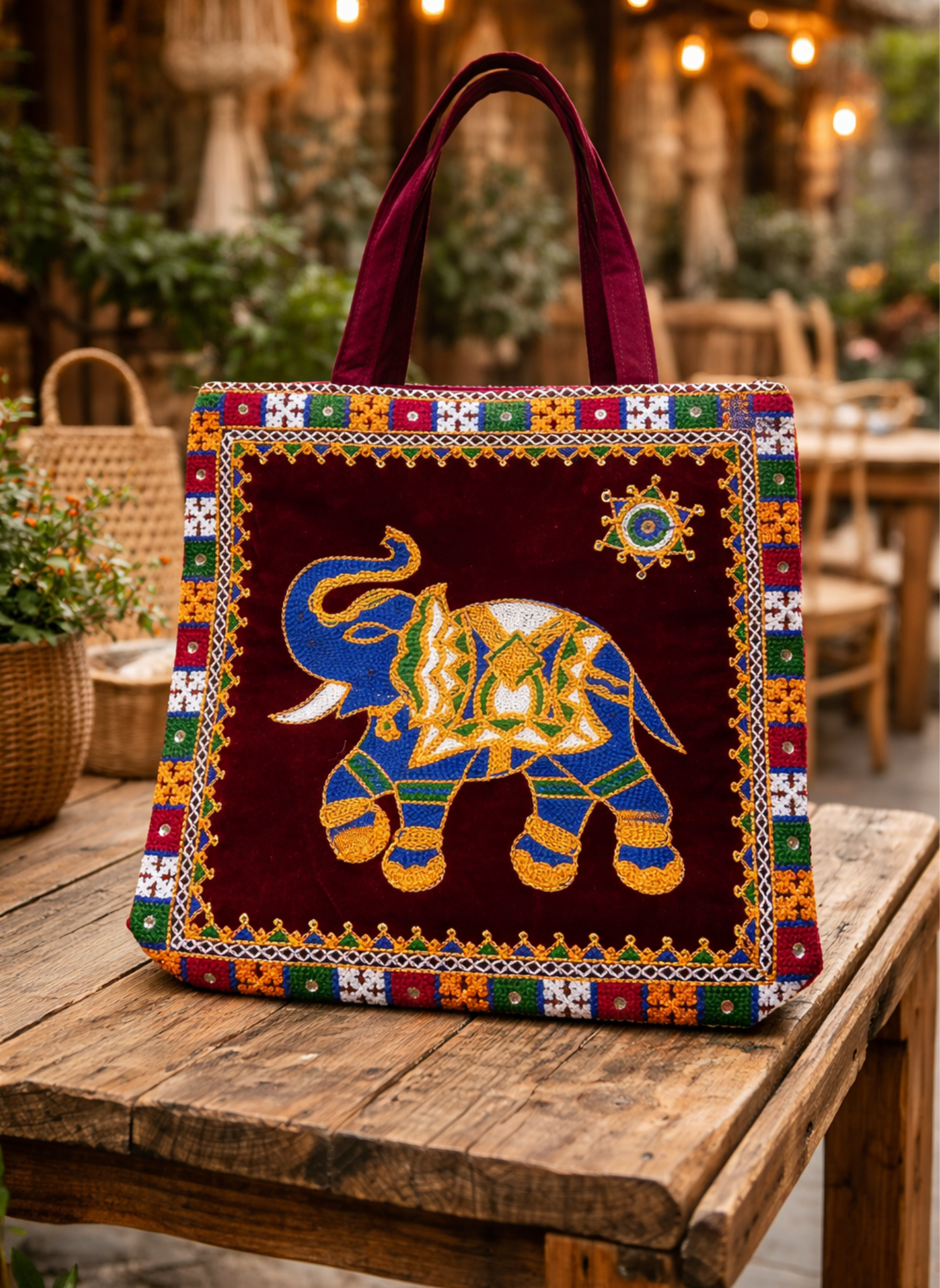 Bolso Boho Elefante Tradicional