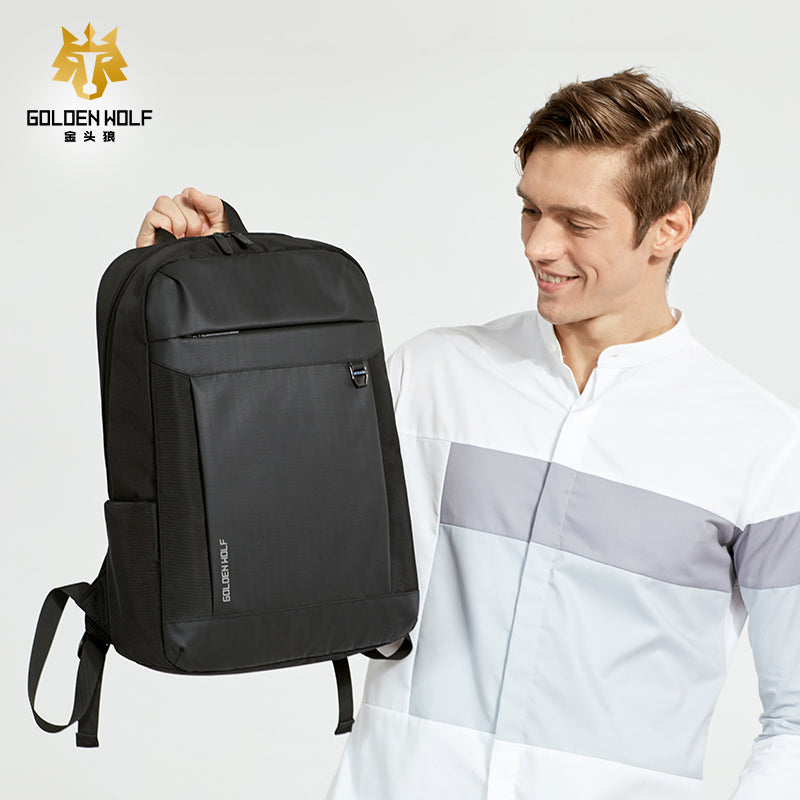 Bulto Mochila de Viaje Golden Wolf Negro 15,6''