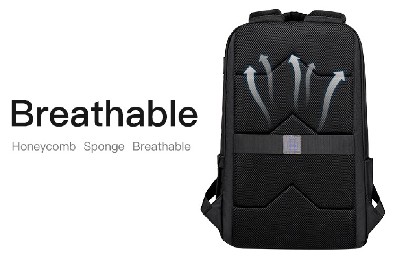 Bulto Mochila de Viaje Golden Wolf Negro 15,6''