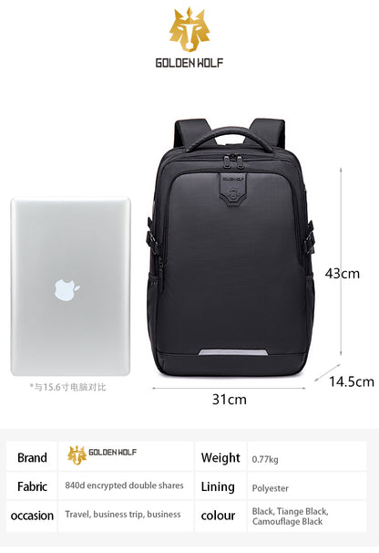 Bulto Mochila Morral Golden Wolf Camuflajeado 15,6''