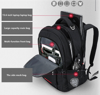 Bulto Mochila Morral Swicky Negro 15.6''