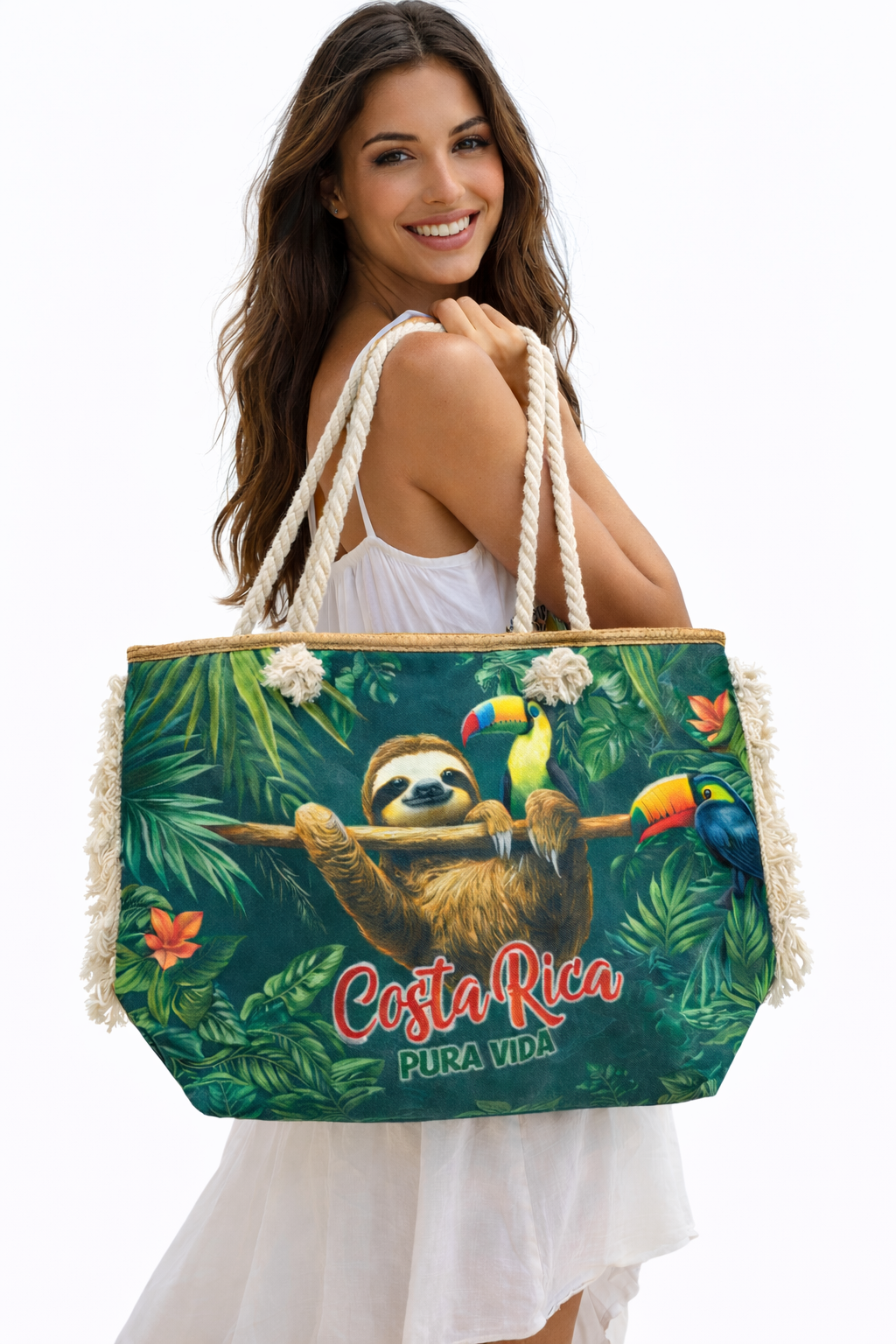 Bolso Oso Perezoso Y Tucanes