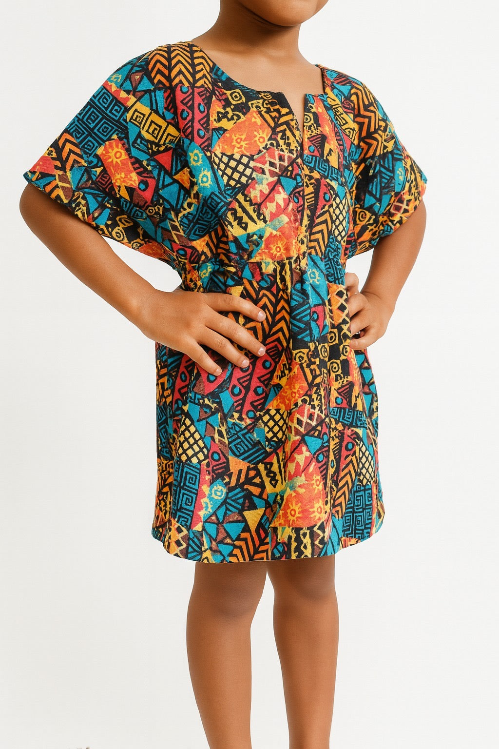 Top Manta de Niña Estampado Afrocaribeño