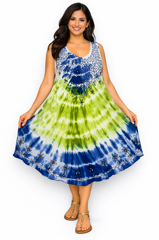 Women's Sleeveless Printed Dress
