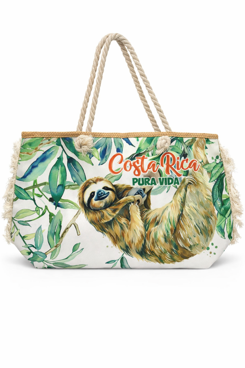 Bolso Oso Perezoso Hojas