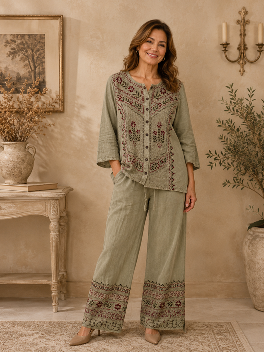 Conjunto Verenice Verde Claro