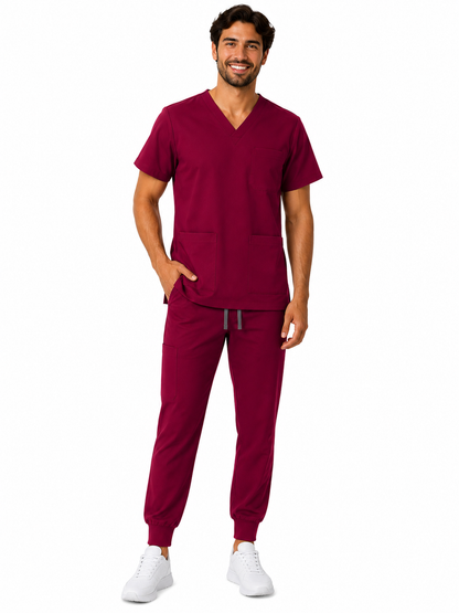 Scrub Rojo Vino Unisex
