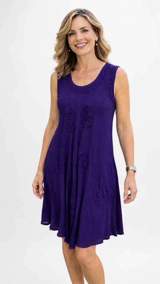 Vestido Aurora Morado Elegante