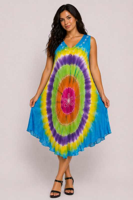 Women's Sleeveless Printed Dress