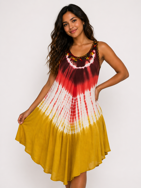 Women's Sleeveless Printed Dress