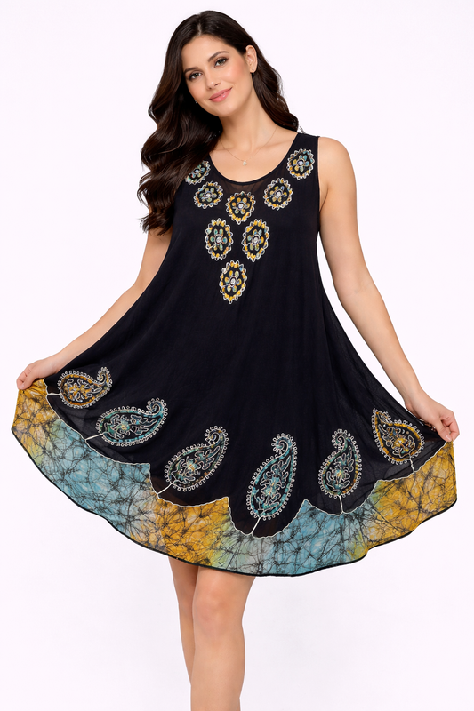 Women's Sleeveless Printed Dress