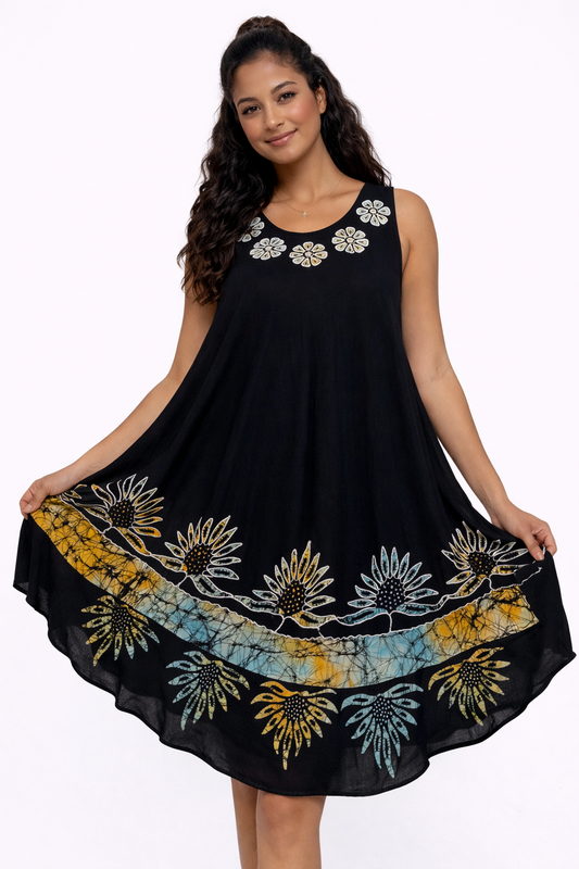 Women's Sleeveless Printed Dress