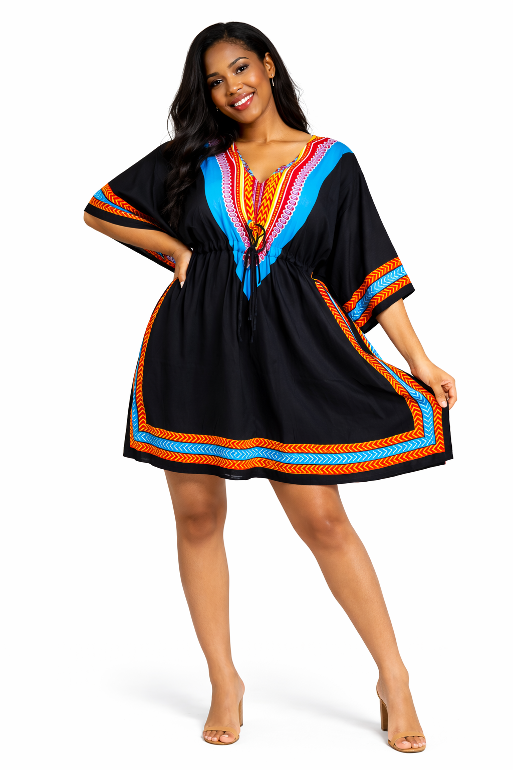 Blusa Kaftán Negro Estilo Africano