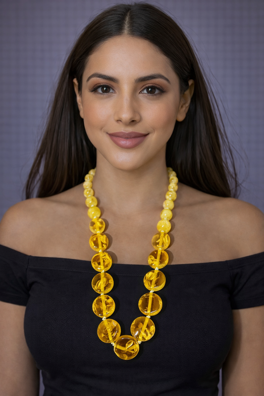 Collar Brillo Amarillo