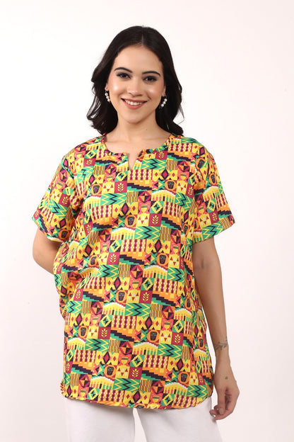 Blusa Afrocaribeña de Dama