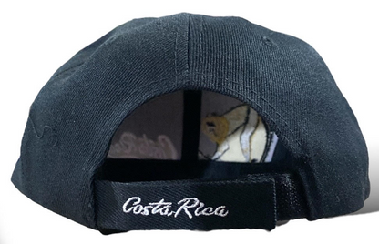 Gorra Negra de Mono Costa Rica Unisex