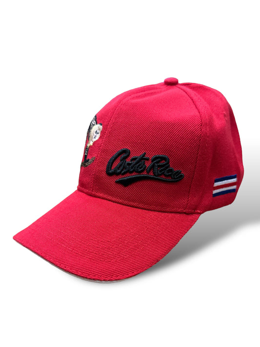 Gorra Roja de Mono Costa Rica Unisex