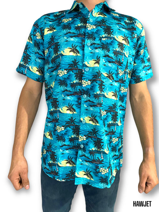 Camisa Hawaiana Playera Caribeña de Caballero