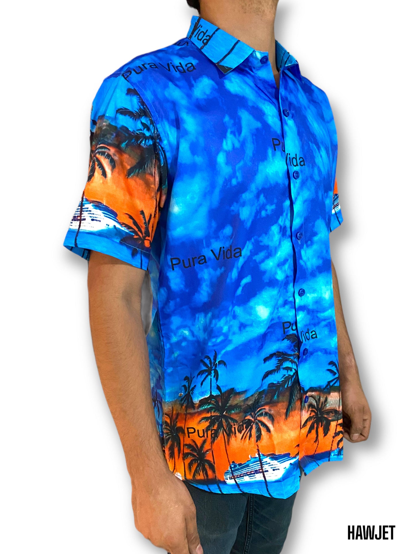 Camisa Hawaiana Playera Caribeña de Caballero