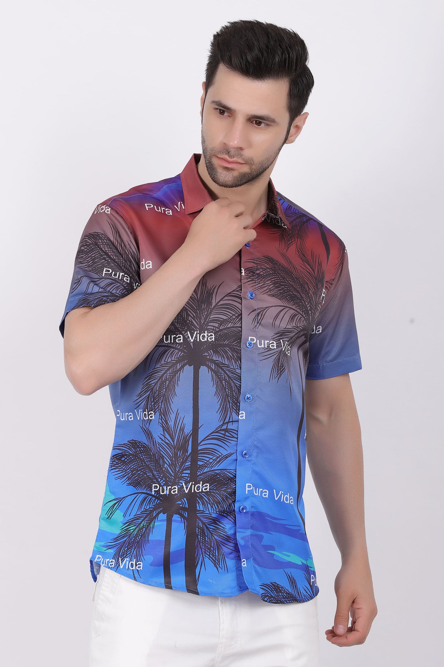 Camisa Hawaiana Playera Caribeña de Caballero
