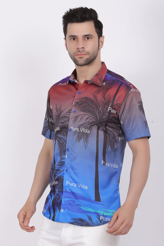 Camisa Hawaiana Playera Caribeña de Caballero