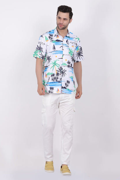 Camisa Hawaiana Playera Caribeña de Caballero