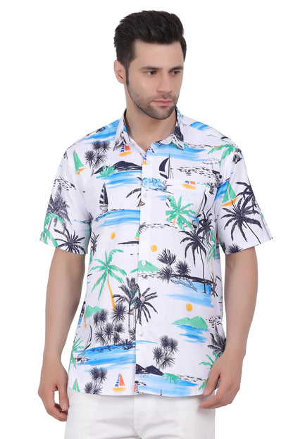 Camisa Hawaiana Playera Caribeña de Caballero