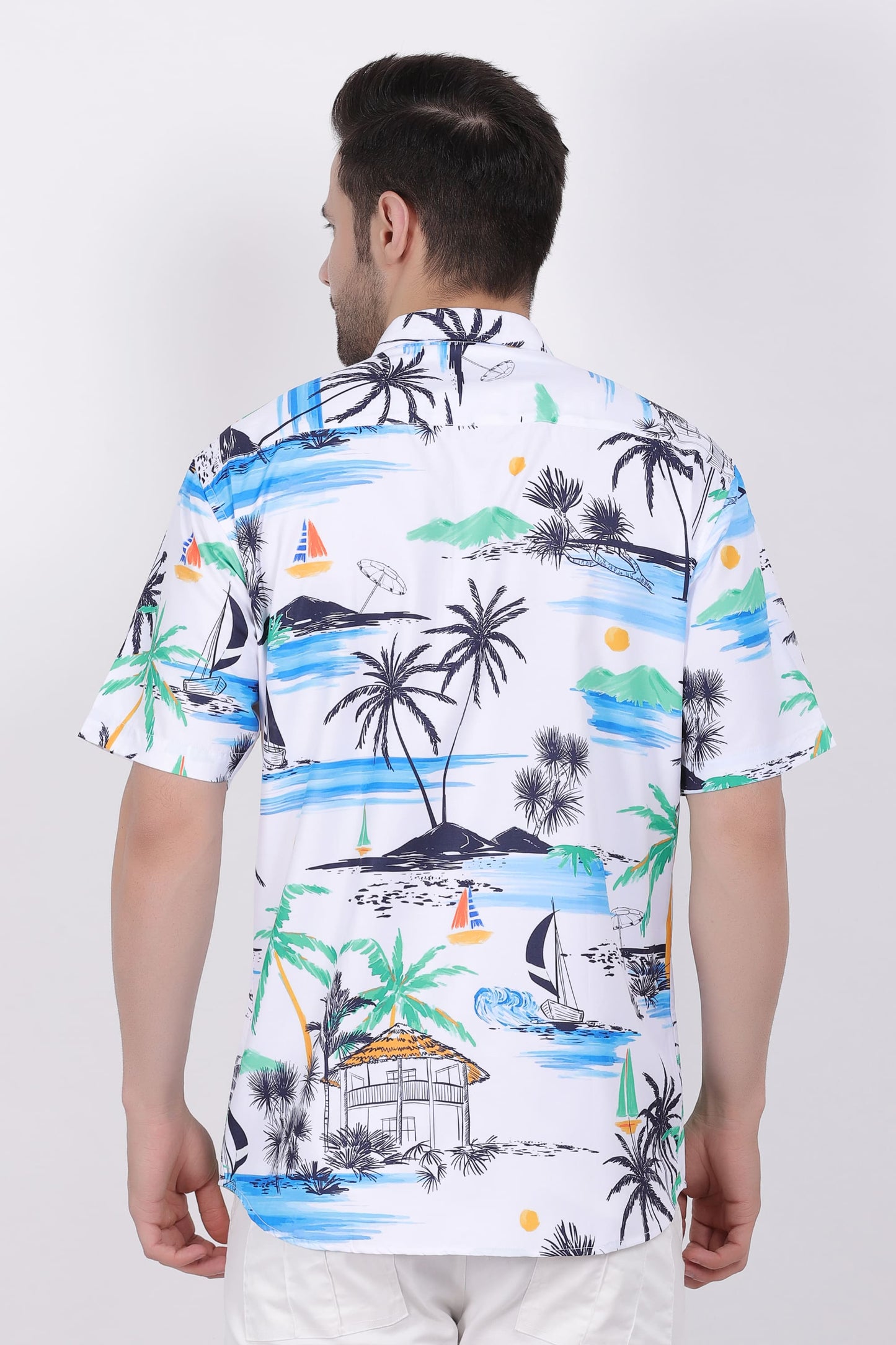 Camisa Hawaiana Playera Caribeña de Caballero