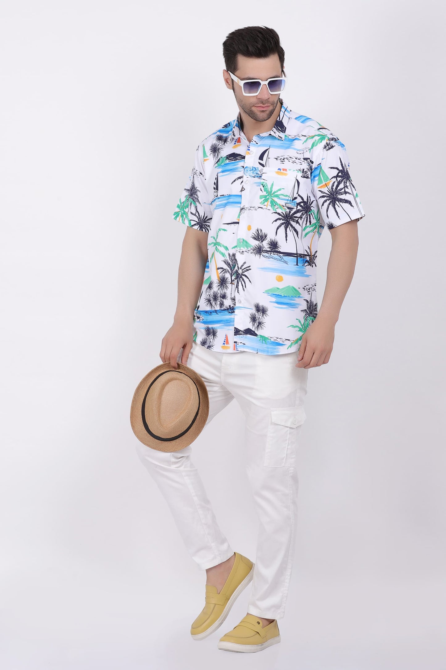 Camisa Hawaiana Playera Caribeña de Caballero