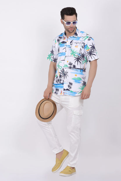 Camisa Hawaiana Playera Caribeña de Caballero