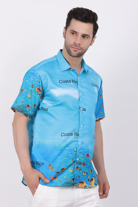 Camisa Hawaiana Playera Caribeña de Caballero