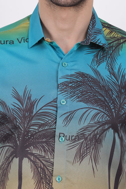 Camisa Hawaiana Playera Caribeña de Caballero