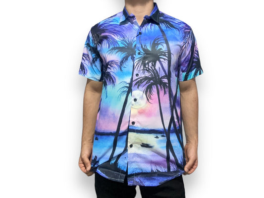 Camisa Hawaiana Playera Caribeña de Caballero